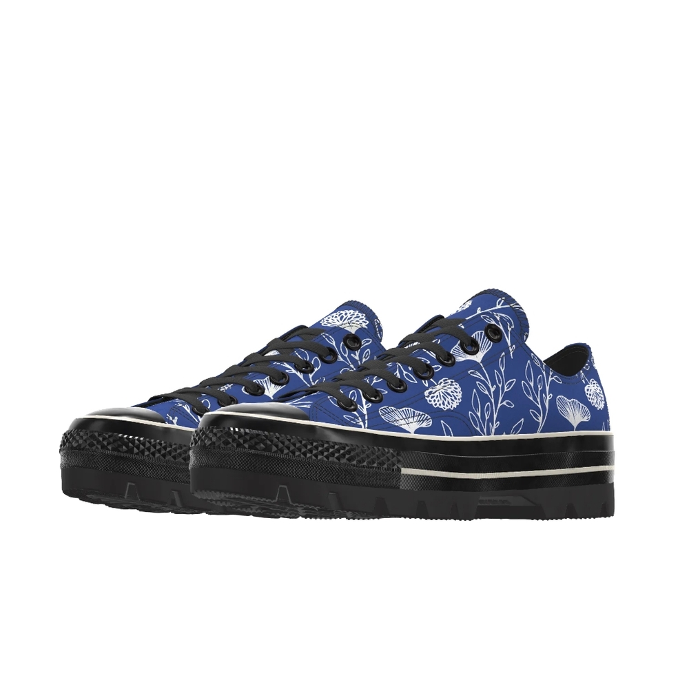 Converse Canvas Sneakers with Floral Motif - Picture 5 of 9